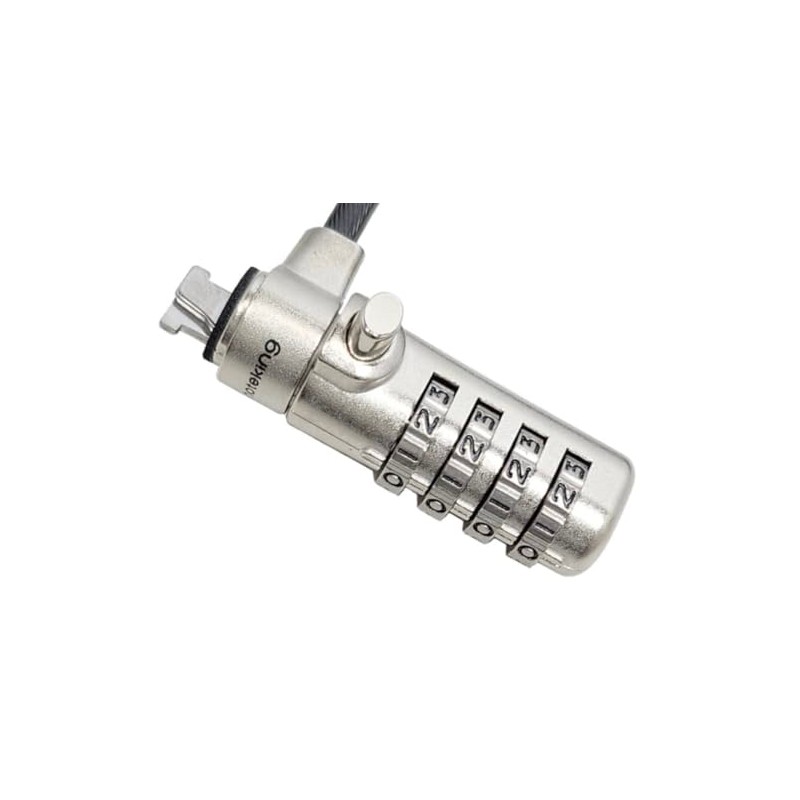 Noteking Nano Slot Security Cable Lock, 4-Digit Combination, 1.8m Steel