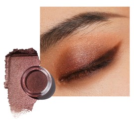 Oulac Brown Eyeshadow, Highly Pigmented Cream Eyeshadow, Waterproof and Long-Lasting, Satin Metallic Finish, Blendable and Wrinkle-Free Eye Make-Up, Vegan, 06 g (05)