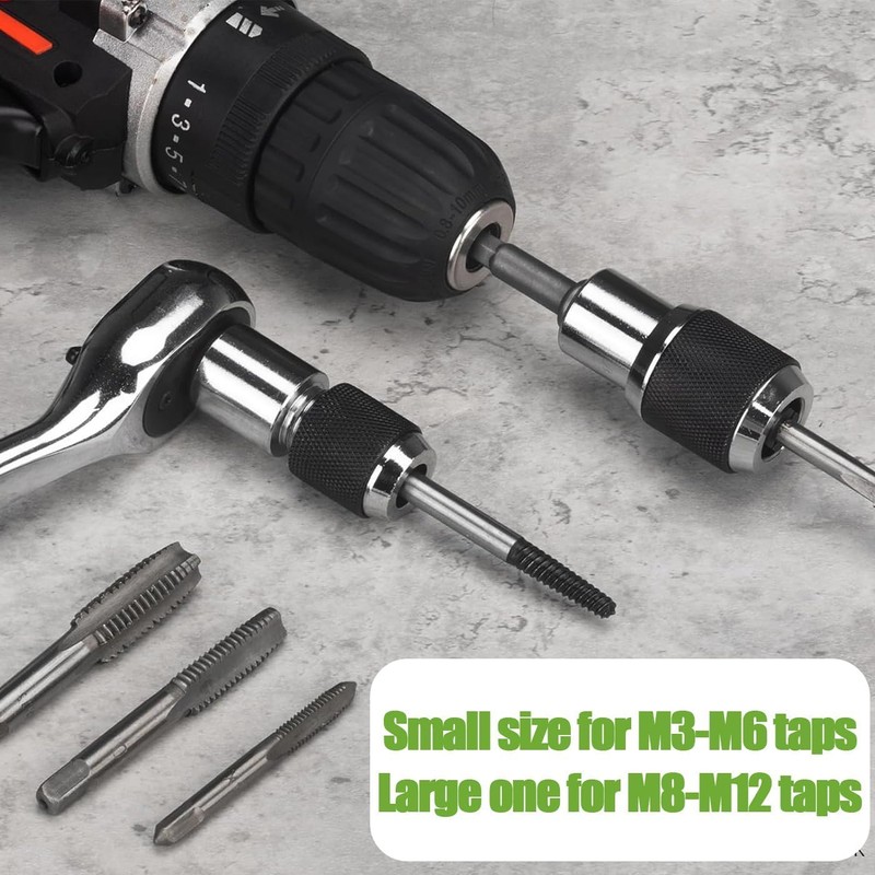 Bestgle 2-Piece Tap Socket Set, 3/8 Inch Drive Hand Tool,