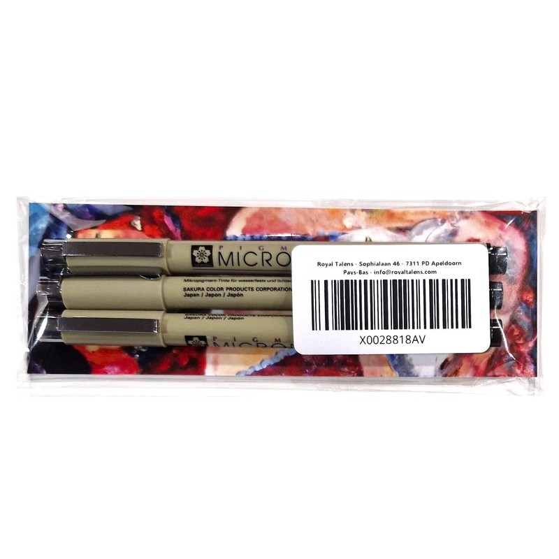 Pigma Mirron Sakura Black 003 - Set of 3 and