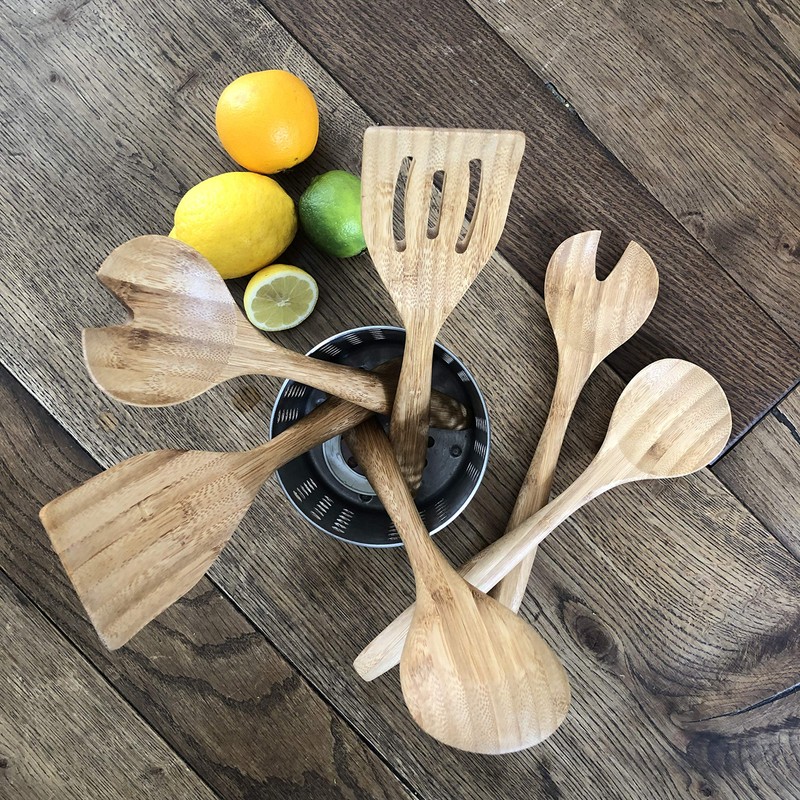 Jean-Patrique Bamboo Slotted Spatula - Firm Grip, Ideal for Cooking,