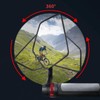 Bar End Bike Mirror Handlebar Mount Rearview 360 Degree Rotatable