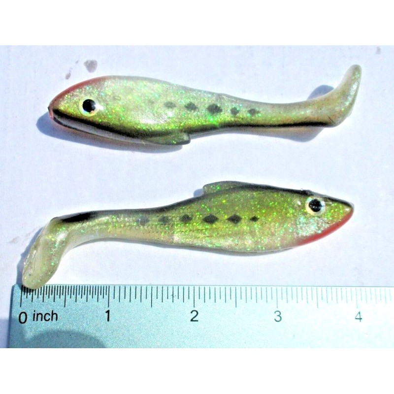 ALL AMERICAN Tournament Quality Soft Plastic Lures 4ct BABY BASS