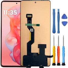 Foufinin for Motorola G Stylus 5G 2024 Screen Replacement for Moto G Stylus 5G 2024 Screen Replacement XT2419-1 XT2419-2 LCD Display Touch Digitizer Assembly with Tools Black