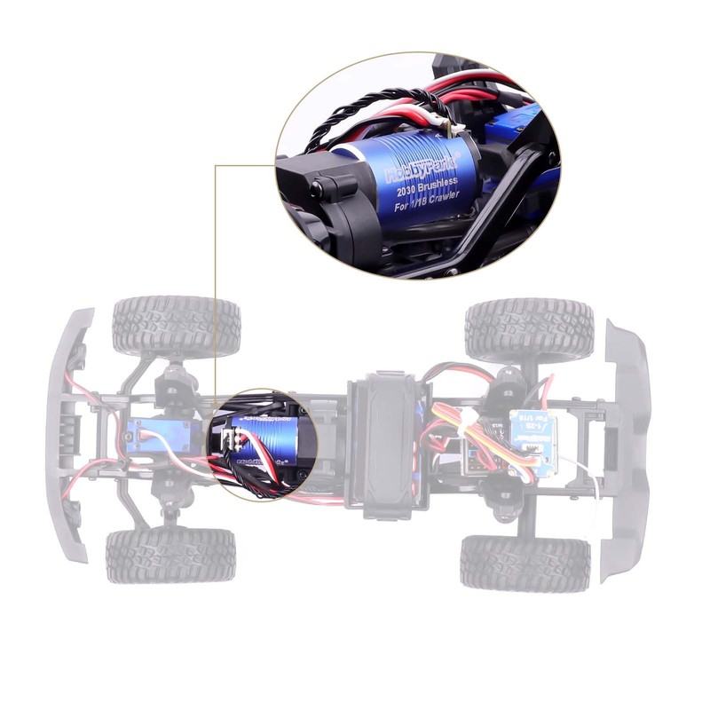 HobbyPark High Torque Brushless Motor and ESC Combo for TRX4M