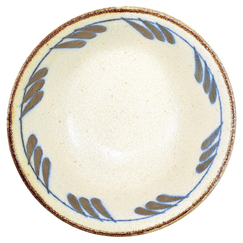 Mino Ware Japanese Rice Bowl, Rice Ramen Noodle Soup Sarada