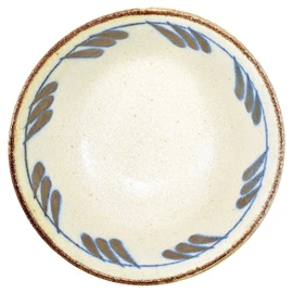 Mino Ware Japanese Rice Bowl, Rice Ramen Noodle Soup Sarada Pasta, PAIKAJI Warp Chawan, 5.0 inch, Wind Set of 2
