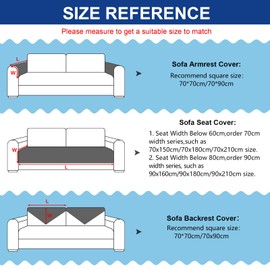 GKXLH Thick Sofa Cover, Washable, Soft Corduroy Universal Couch Cover, 2-, 3-, 4-Seater, Non-Slip Sofa Cover, Cosy Sofa Cover, Sofa Throws, Furniture Protector for Living Room (70 x 70 cm)