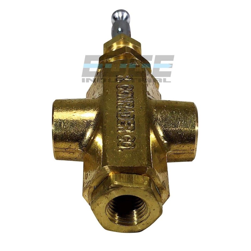conrader Pilot Cross Unloader Valve MOUNTING BOSS AIR Compressor, 1/4"