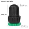 10Pcs Garden Hose Adapter G1/2in G3/4in Faucet Connector Fittings Irrigation