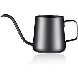 Lizhluzh Lizhluzh Watering Can Indoor Plants, Indoor Watering Can 12 oz / 350 ml, Small Watering Can with Long Spout, Stainless Steel Plant Watering Can (Black)
