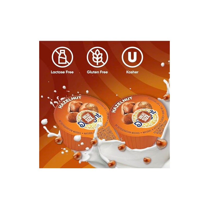 Hazelnut Coffee Creamer Singles, 192 Creamer Singles Included Great for