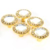 10pcs Clear Diamond Crystal Glass Wardrobe Knob Cupboard Drawer Door