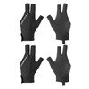PATIKIL 3 Finger Pool Glove Left Hand, 2 Pcs Billiard