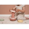 Little Dutch 2007772 Plastic Stacking Tower/Stacking Rings - Pink