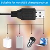 3.7V USB Charger Cable with SM-2P Plug Connector, 3 pcs