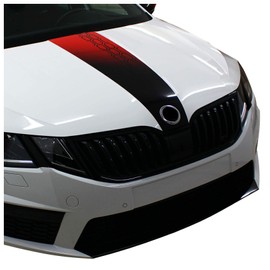 D082 Bonnet Decoration Custom Film Powerdome Sticker Design Accessories Vinyl, Black and red honeycomb pattern