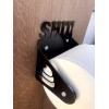 www.metalartetc.com Metal Art Toilet Paper Holder “SH*T!” w/Poop Emoji Man