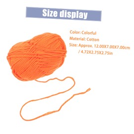 TEHAUX 10Pcs Colored Cotton Yarn Skeins for Knitting and Crochet Soft Durable Handmade Knitting Yarn Milk Cotton for Sweaters Scarves Blankets and Craft Projects