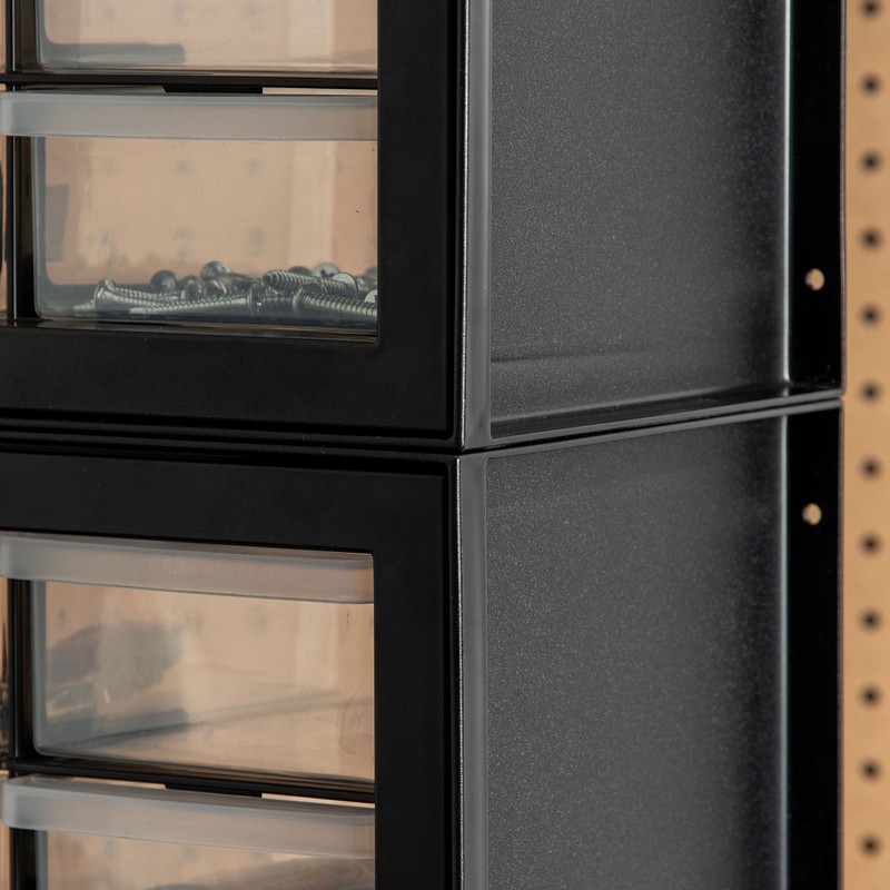 IRIS USA 44 Drawer Parts and Hardware Cabinet, Black