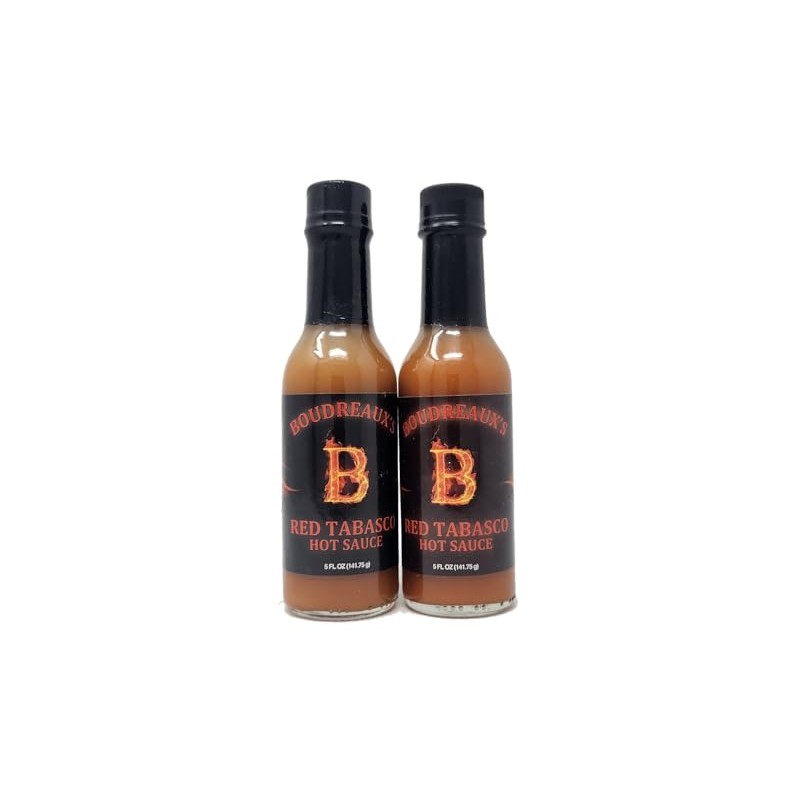 2 Pack of Red Hot Sauce Boudreaux's 5oz Bottle