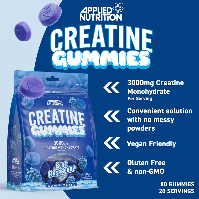 Applied Nutrition Creatine Gummies - 3000mg Creatine Monohydrate per Serving