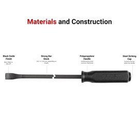 TEKTON Angled End Handled Pry Bar Set, 3-Piece (12, 17, 25 in.) | LSQ42103