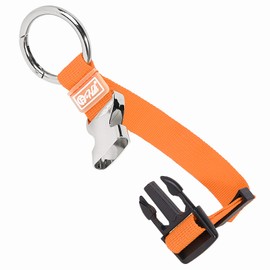 JAKAGO Luggage Strap Coat Holder Gripper Handbag Clip Baggage Suitcase Backpack Ring Hook Adjustable Belt Travel Accessories (Orange)