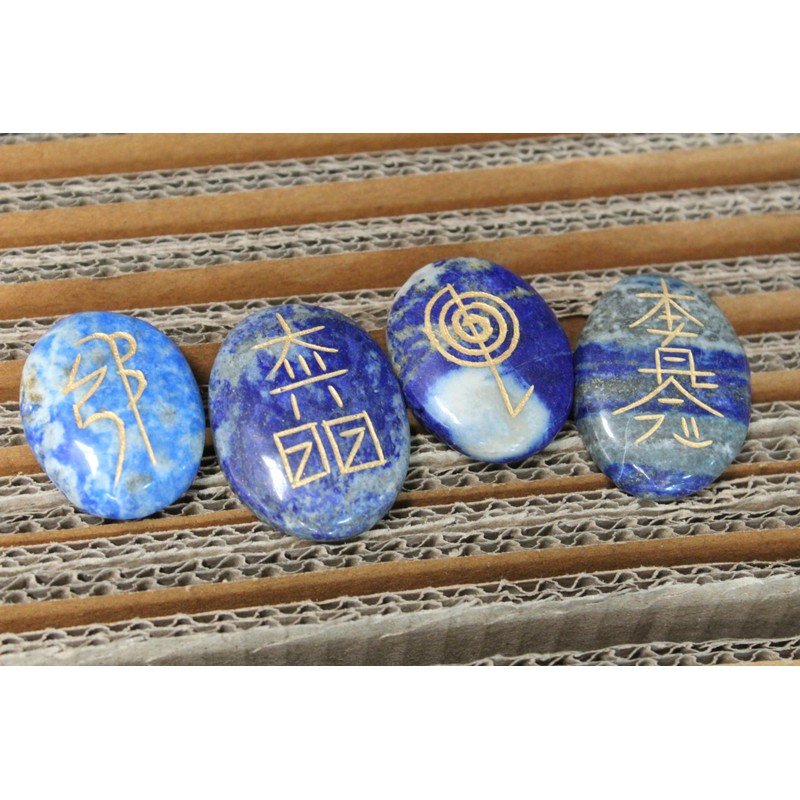 Jet International Lapis Lazuli Usui Reiki Healing Set Chakra Balancing