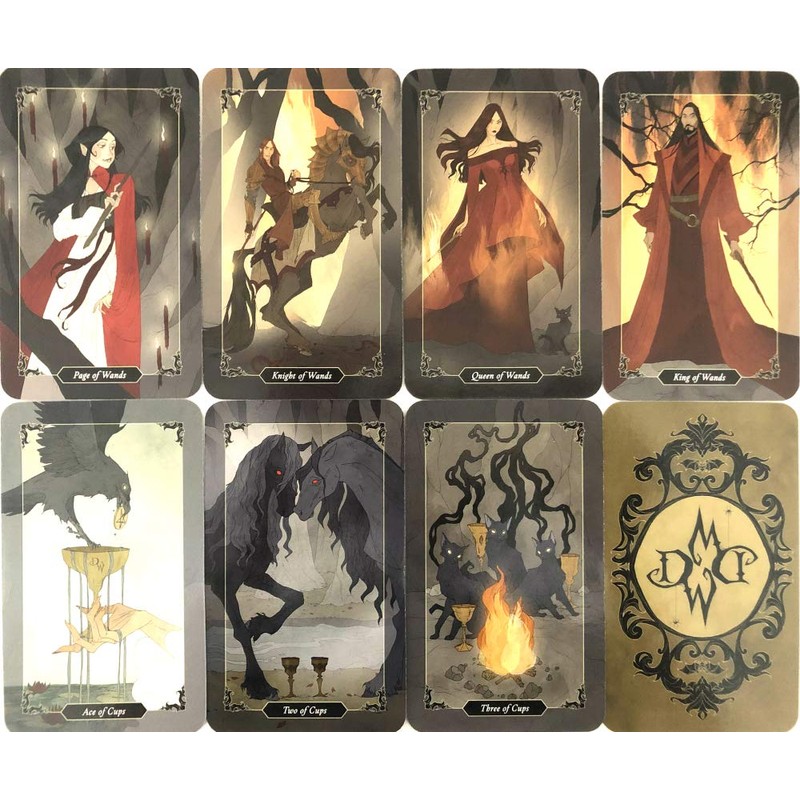 Tarot Cards, 78 Cards, Weighted Edition, Tarot Divination, Dark Wood