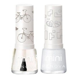 Esmaltes de uñas Renova Mini Duo Kiki y Brillo cada uno 7.7ml