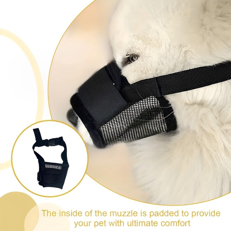 AOEVUIR 1 x Muzzle for Dogs with Short Snout Muzzle