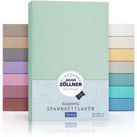 Julius Zöllner Jersey Fitted Sheet 70 x 140 cm / 60 x 120 cm Sage