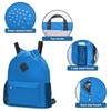 WANDF Drawstring Backpack Sports Bag with Shoe Compartment Water Resistant