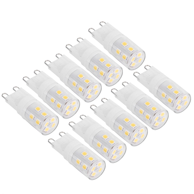 10PCS 2W G9 Ceramic Base 16LED Light Bulbs for Ceiling