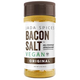 Jada Spices Original Bacon Salt - All-Natural Vegan Bacon Seasoning Salt | MSG-Free, Gluten-Free Flavored Salt for Chicken, Veggies, Steak