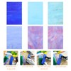 EXCEART Stained Glass Sheets Large Cathedral Glass Mosaic Tiles Glass