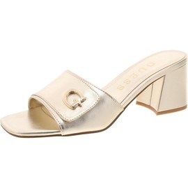 GUESS Women's Gallai Heeled Sandal, Gold 710, 5.5 US