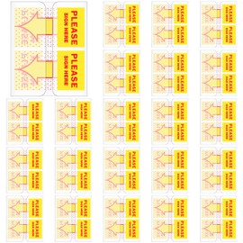 Qeeenar 1250 Pcs Sign and Date Flags Here Tabs Initial Notarize Stickers for Office Notebook Annotating Books Notary Books, 1 Inch(Yellow,Please Sign Here)
