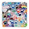 Patitas Perrito 60 Calcomanias Stickers De Pvc Contra Agua
