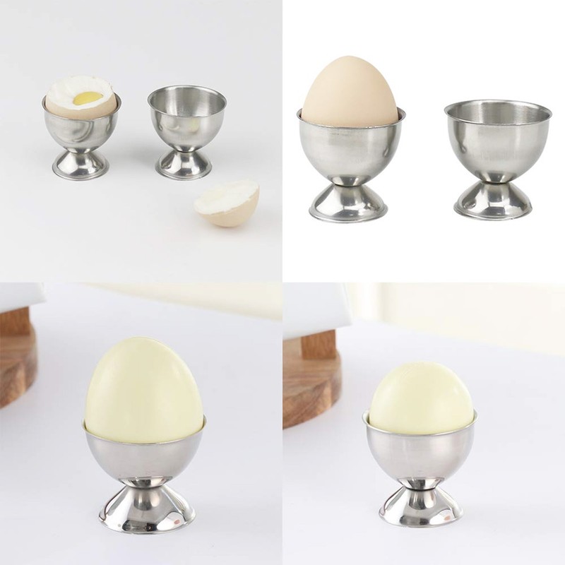 4PCS Egg Cup Set 40ml Stainless Steel High Temperature Resistant
