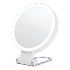 . Espejo Jmy Con Luz Led Y Aumento 10x 20x Para Maquillaje
