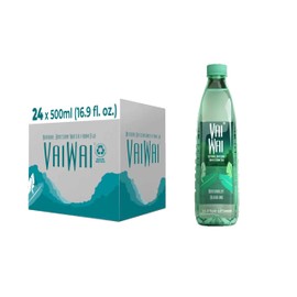 VAI WAI, Natural Artesian Water of Fiji, 500ml Bottled Water (24 pack), 7.8 pH, All Natural Minerals and Electrolytes, Bottled At the Source, Organic Certified