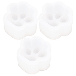 Molde de Silicona para Pata de Gato, 3 Uds., Moldes de Fundición de Resina, Pata de Gato de Silicona de Alta Elasticidad, Molde para Hornear de Silicona Ampliamente Utilizado para Collar, Llavero DIY