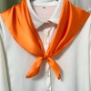 Silk Head Scarf for Women Satin Neck Scarves Square Solid