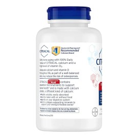Citracal Maximum Plus Citrato de Calcio + Vitamina D3 180 Capsulas