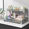 Biboraya 2 Pack 19IN Depth Under Sink Storage Organizer, Large