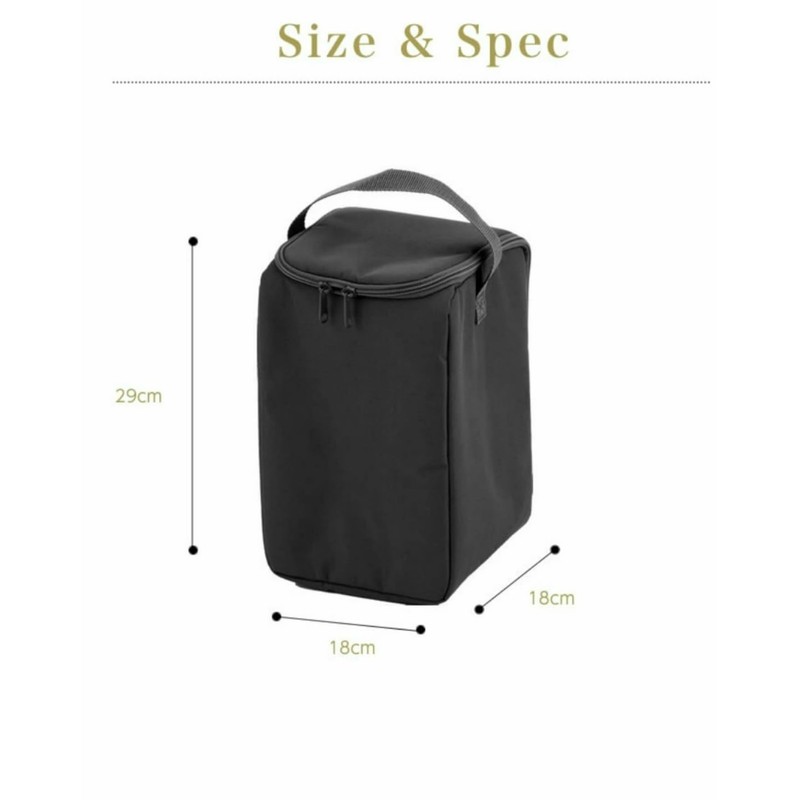 Vision Peaks VP160909H01 Lantern Case, Lantern Carrying Case, Black, Approx.