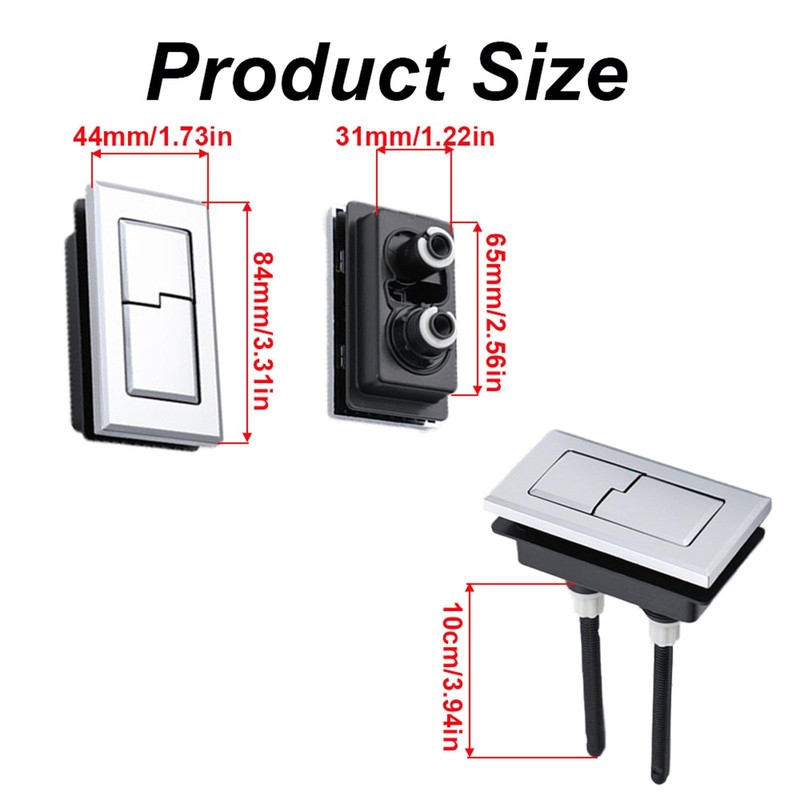 Replacement Toilet Tank Button Double Flush Water Tank Switch Compatible
