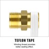 GASHER 10PCS Brass Compression Tube Pipe Fitting, 10mm OD x